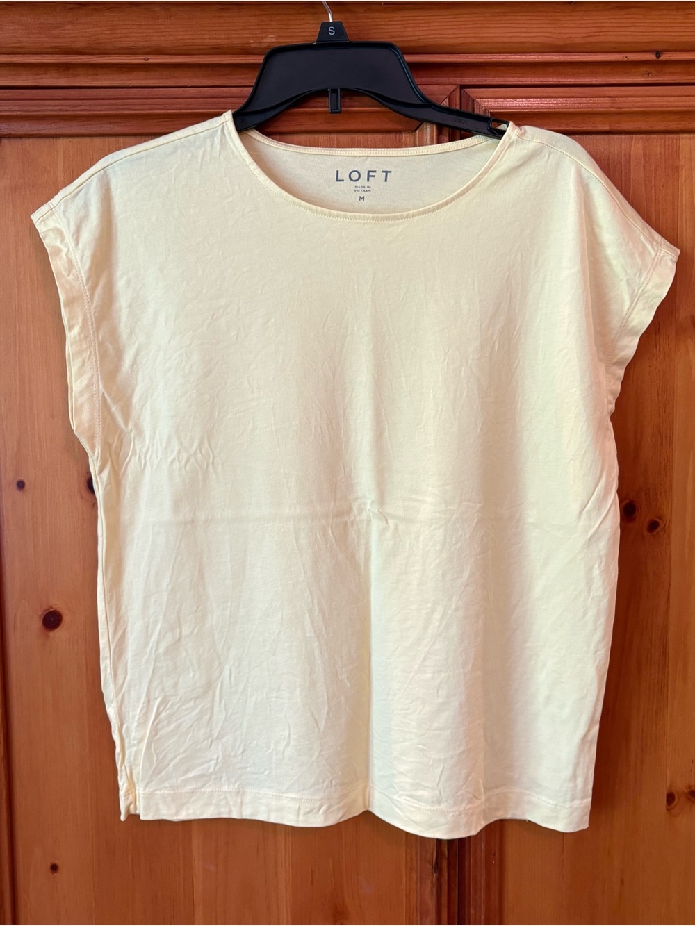 LOFT Pale Yellow Short Sleeve Tee